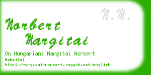 norbert margitai business card